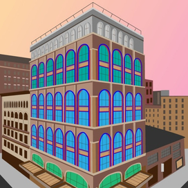 Здание. Изометрия