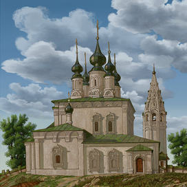 Облака 2016 Суздаль.Церковь Вознесения господня