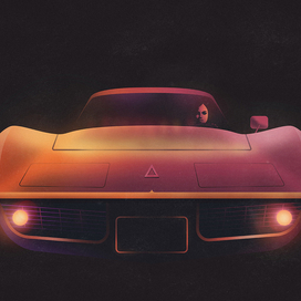Neon Corvette