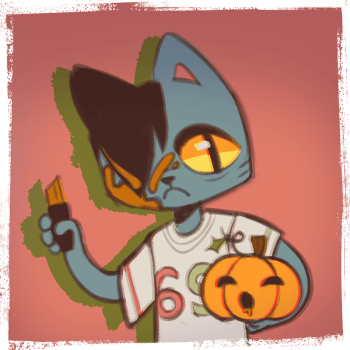 котёнок на хэллоуин