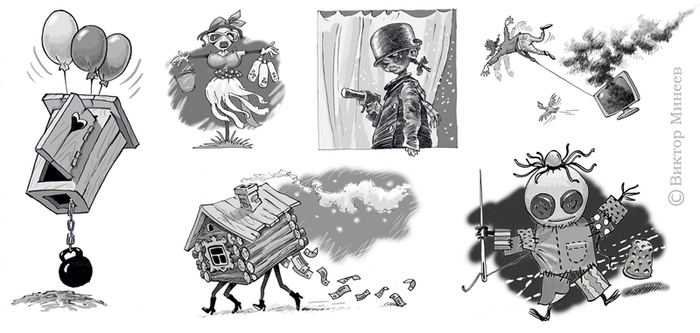 газетные рисунки 2