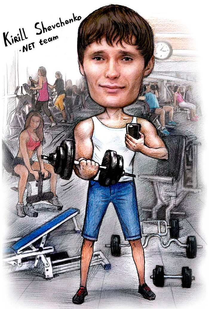 шарж- КУЛЬТУРИСТ