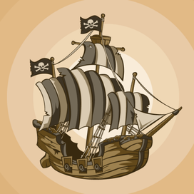 Пиратский корабль