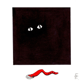 Черная кошка в черной комнате