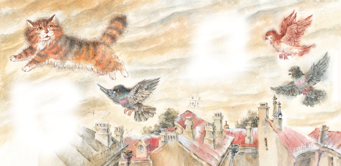 Кошка, которая любила летать.