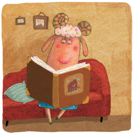 Вгорошек читает