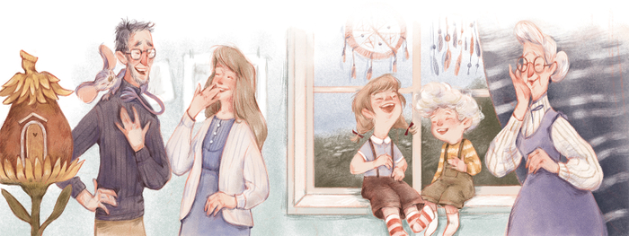 Иллюстрация для книги "Майсси из цветочного домика"