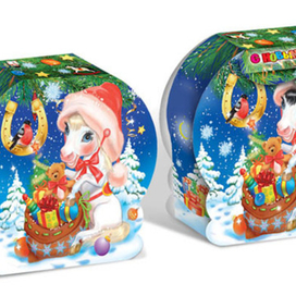 Новогодний подарок с лошадками