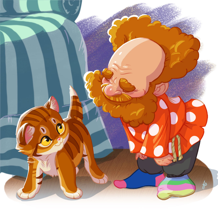 Домовик и котёнок