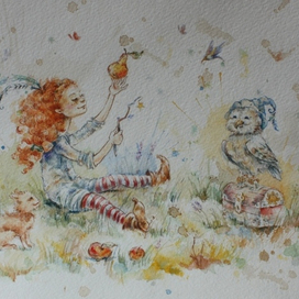 Амели учится колдовать