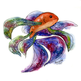 Космическая рыбка