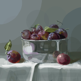 Этюд со сливами