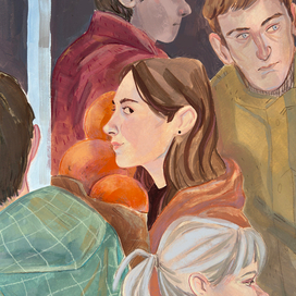 Апельсиновая девушка, иллюстрация к книге