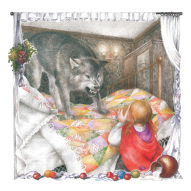 волк нападает на Красную Шапочку