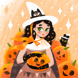 Маленькая волшебница Кристина и Хеллоуин 