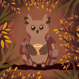 Задумчивый филин