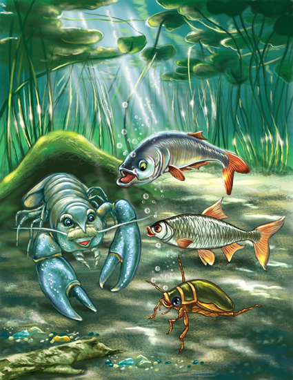 у рака гости....