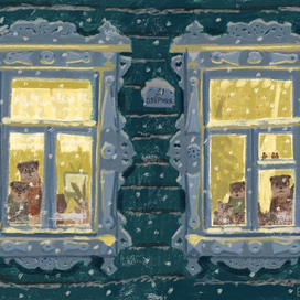 зима на Озерной 