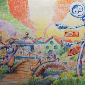 Эскиз детского развлекательного центра