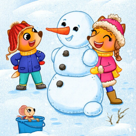 Лепим снеговик!