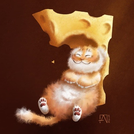 Иллюстрация для открытки с новогодним символом)