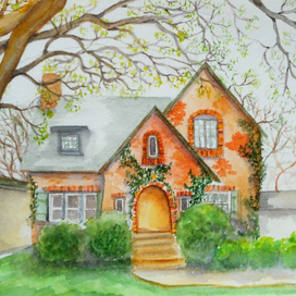 Маленький кирпичный дом