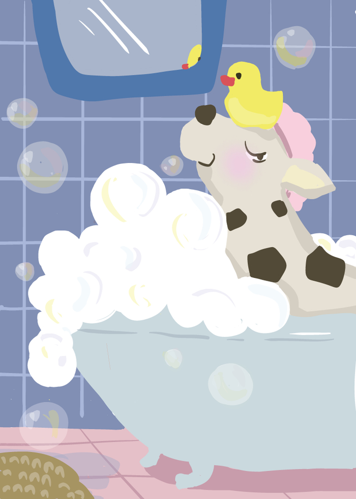 Открытка с собакой