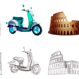 Итальянские символы