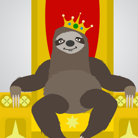 Ленивец на троне