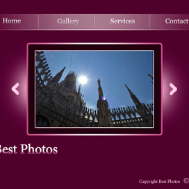 Макет для фотосайта