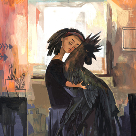 Черный петух