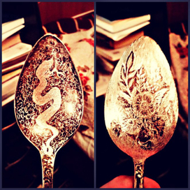 Ручная гравировка на ложках