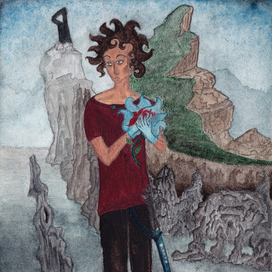 Последний взгляд в пустую область, за мгновение до трансформации огня в воду.