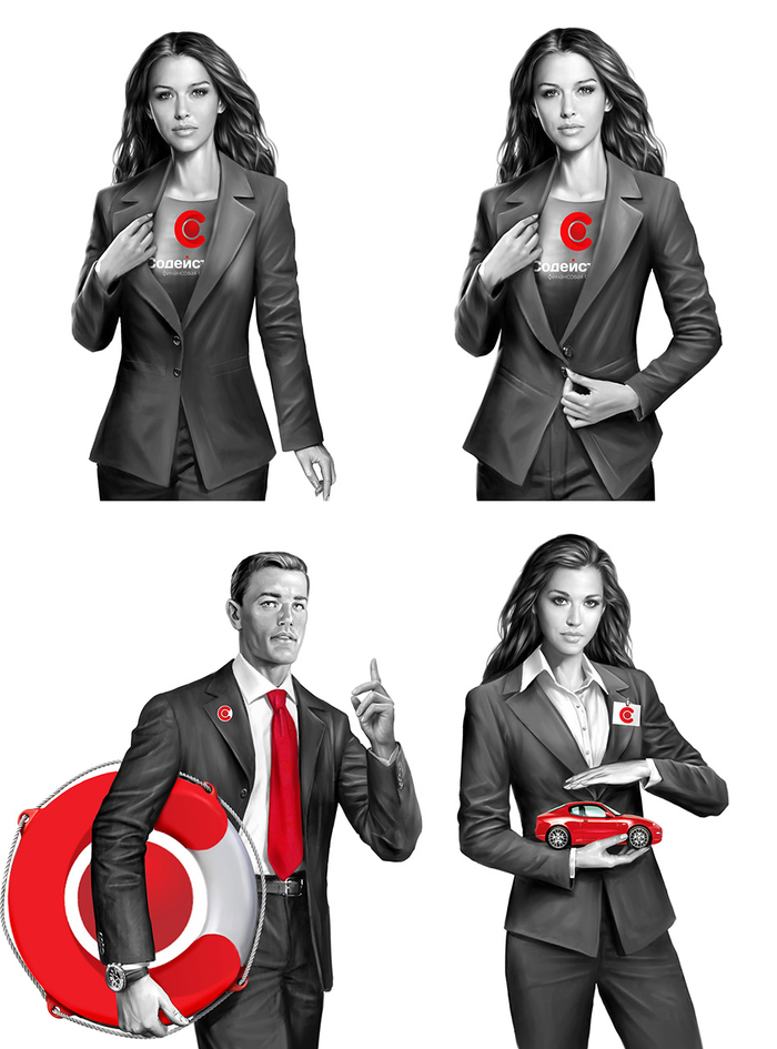 Серия персонажей для сайта