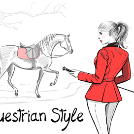 Конный спорт, девушка