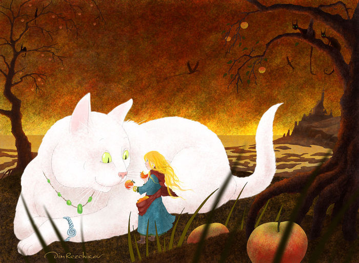"про девочку и Белую кошку" Август