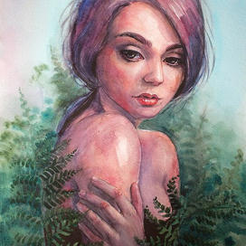 Девушка в папоротнике