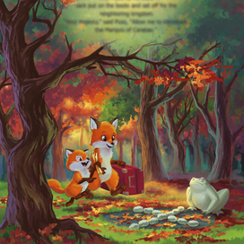 Полоса к книге "The Adventures of Rex & Alexavier Fox"