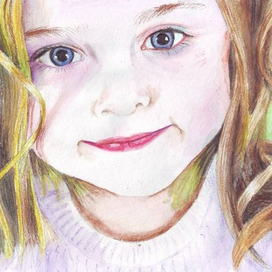 Чудесная девочка и локоны