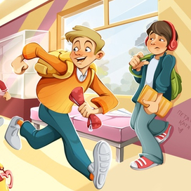 На перемене