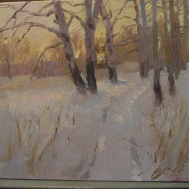 Зимний вечер.