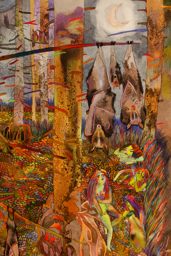 Девичник на болоте (фрагмент)