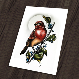 Пример эскиза в стиле Neotraditional