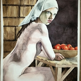 натюрморт с томатами