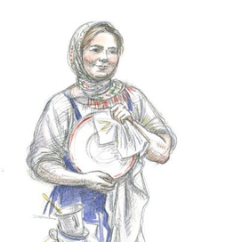 "Динка", Валентина Осеева. Иллюстрация