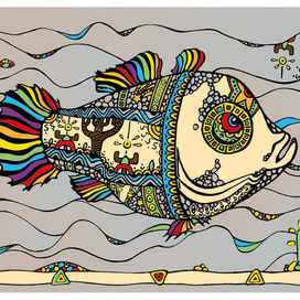 Африканская рыба в этой мутной воде