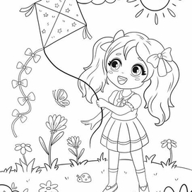 Детская раскраска для девочек