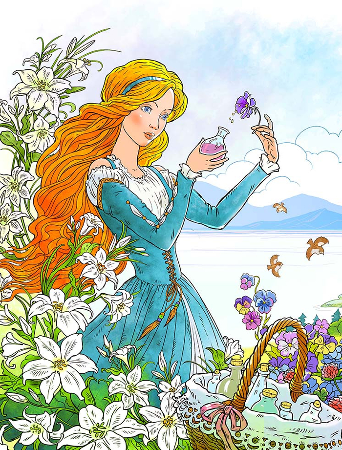 Золушка собирает росу