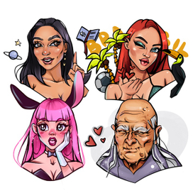 Персональные стикеры для социальных сетей