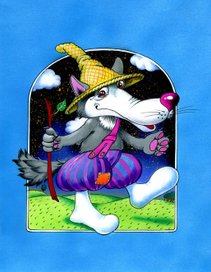 Иллюстрация к обложке про Волка.